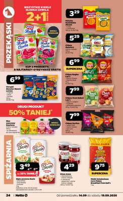 Netto - gazetka promocyjna Gazetka spożywcza od poniedziałku 14.09 do soboty 19.09 - strona 24