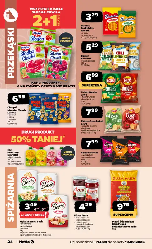 Netto - gazetka promocyjna Gazetka spożywcza od poniedziałku 14.09 do soboty 19.09 - strona 24