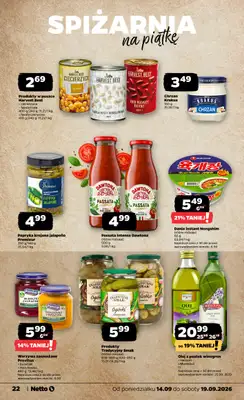 Netto - gazetka promocyjna Gazetka spożywcza od poniedziałku 14.09 do soboty 19.09 - strona 22