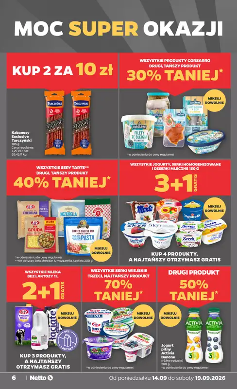 Netto - gazetka promocyjna Gazetka spożywcza od poniedziałku 14.09 do soboty 19.09 - strona 6
