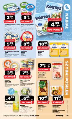 Netto - gazetka promocyjna Gazetka spożywcza od poniedziałku 14.09 do soboty 19.09 - strona 15