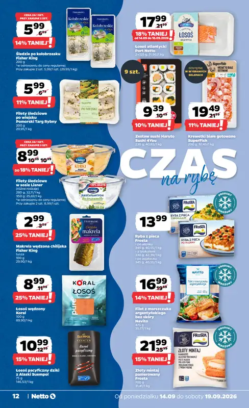 Netto - gazetka promocyjna Gazetka spożywcza od poniedziałku 14.09 do soboty 19.09 - strona 12