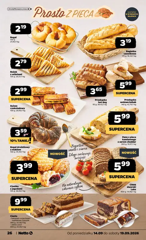 Netto - gazetka promocyjna Gazetka spożywcza od poniedziałku 14.09 do soboty 19.09 - strona 26