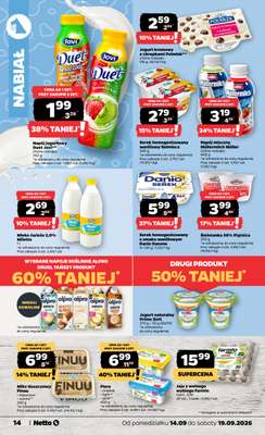 Netto - gazetka promocyjna Gazetka spożywcza od poniedziałku 14.09 do soboty 19.09 - strona 14