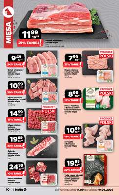 Netto - gazetka promocyjna Gazetka spożywcza od poniedziałku 14.09 do soboty 19.09 - strona 10