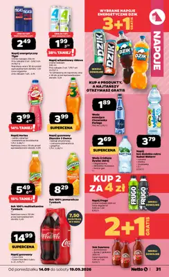 Netto - gazetka promocyjna Gazetka spożywcza od poniedziałku 14.09 do soboty 19.09 - strona 31