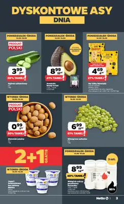 Netto - gazetka promocyjna Gazetka spożywcza od poniedziałku 14.09 do soboty 19.09 - strona 3