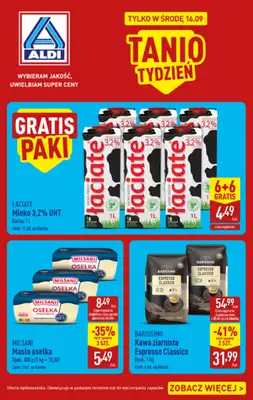 Aldi - gazetka promocyjna Tak tanio w Aldi! od środy 16.09 do środy 16.09