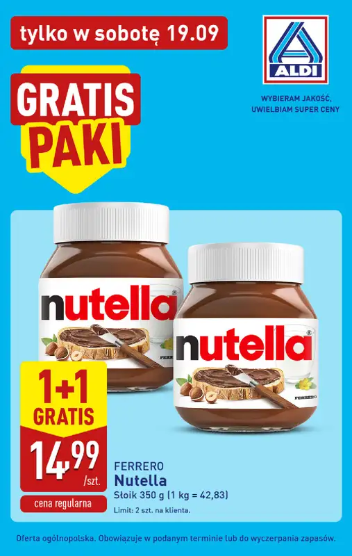 Aldi - gazetka promocyjna Najlepsze oferty na sobotę w Aldi! od soboty 19.09 do soboty 19.09 - strona 3