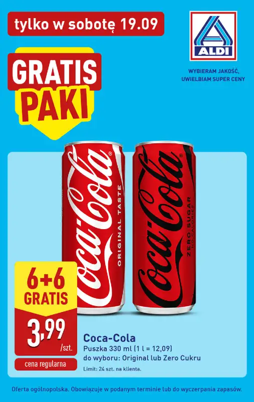 Aldi - gazetka promocyjna Najlepsze oferty na sobotę w Aldi! od soboty 19.09 do soboty 19.09 - strona 4