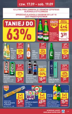 Aldi - gazetka promocyjna Weekend super cen w Aldi! od czwartku 17.09 do soboty 19.09 - strona 15