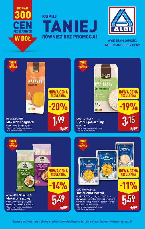 Aldi - gazetka promocyjna Stała obniżka cen! od poniedziałku 14.09 do soboty 10.10 - strona 4