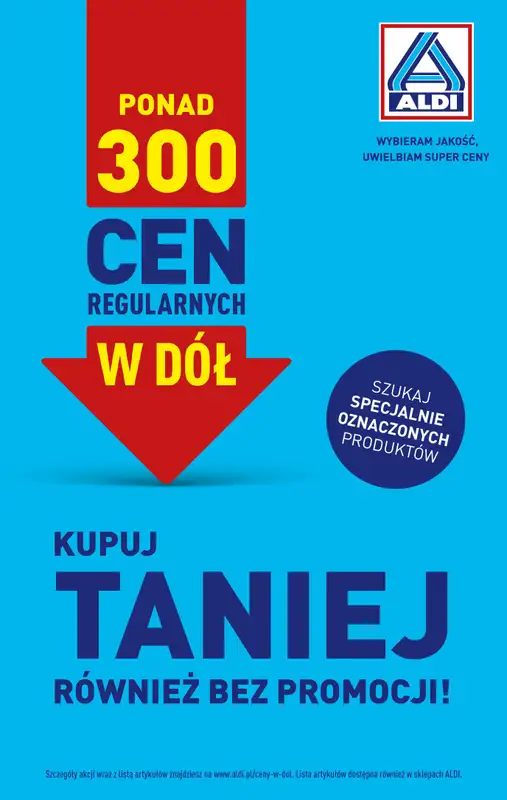 Aldi - gazetka promocyjna Stała obniżka cen!  