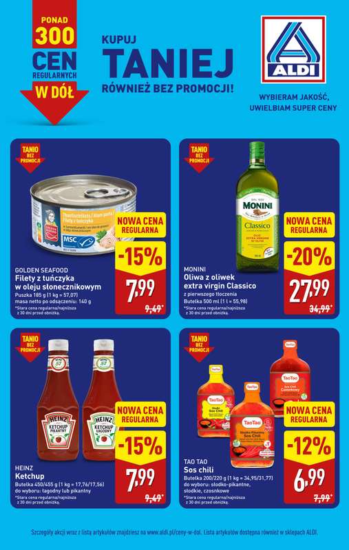 Aldi - gazetka promocyjna Stała obniżka cen! od poniedziałku 14.09 do soboty 10.10 - strona 3