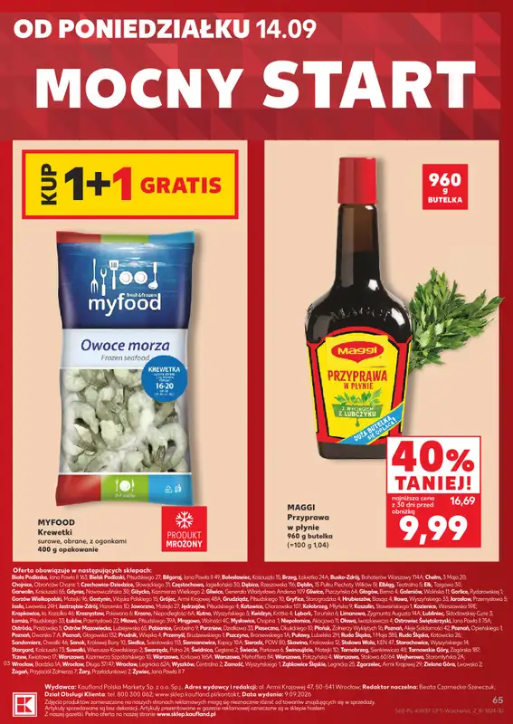 Kaufland - gazetka promocyjna Gazetka Tygodnia od czwartku 10.09 do środy 16.09 - strona 65