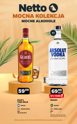 Netto - gazetka promocyjna Mocna Kolekcja - Alkohole Mocne od poniedziałku 14.09 do soboty 26.09