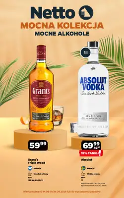 Netto - gazetka promocyjna Mocna Kolekcja - Alkohole Mocne od poniedziałku 14.09 do soboty 26.09
