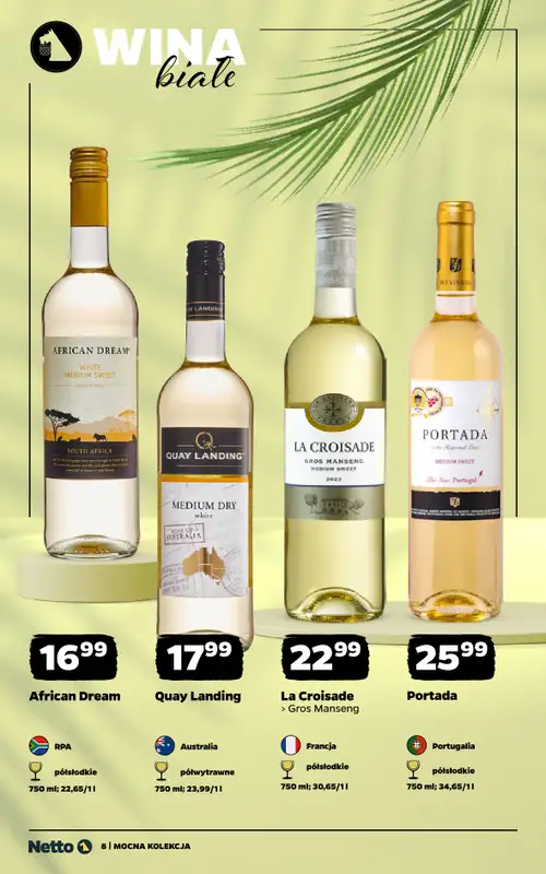 Netto - gazetka promocyjna Mocna Kolekcja - Wina od poniedziałku 14.09 do soboty 26.09 - strona 8