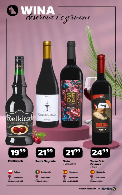 Netto - gazetka promocyjna Mocna Kolekcja - Wina od poniedziałku 14.09 do soboty 26.09 - strona 17