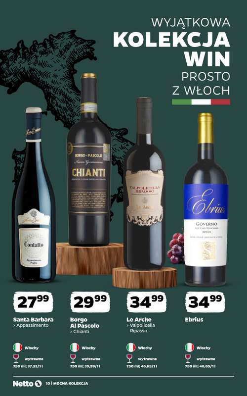 Netto - gazetka promocyjna Mocna Kolekcja - Wina od poniedziałku 14.09 do soboty 26.09 - strona 10