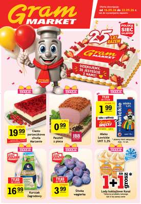 Gram Market - gazetka promocyjna Gazetka od środy 16.09 do wtorku 22.09