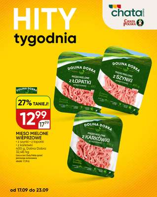 Chata Polska - gazetka promocyjna Hity Tygodnia 17-23.09  do środy 23.09