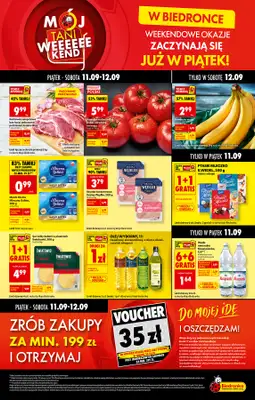Biedronka - gazetka promocyjna Tani Weekend od piątku 11.09 do soboty 12.09