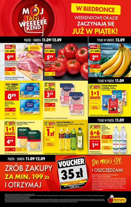 Biedronka - gazetka promocyjna Tani Weekend  