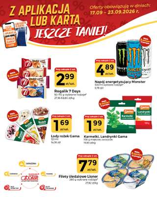 Społem Częstochowa - gazetka promocyjna Plakaty promocyjne od czwartku 17.09 do środy 23.09