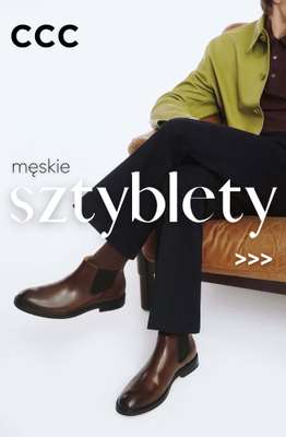 CCC - gazetka promocyjna Sztyblety męskie od niedzieli 13.09 