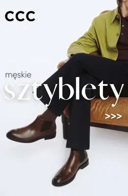 CCC - gazetka promocyjna Sztyblety męskie od niedzieli 13.09 