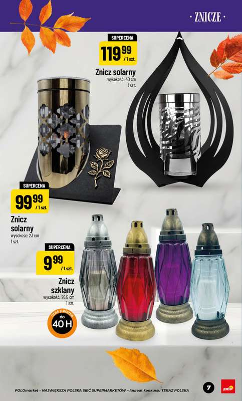 POLOmarket - gazetka promocyjna Katalog znicze od piątku 11.09 do czwartku 05.11 - strona 7