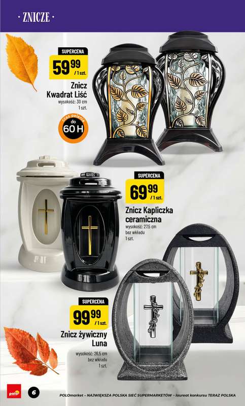 POLOmarket - gazetka promocyjna Katalog znicze od piątku 11.09 do czwartku 05.11 - strona 6