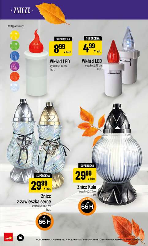 POLOmarket - gazetka promocyjna Katalog znicze od piątku 11.09 do czwartku 05.11 - strona 10