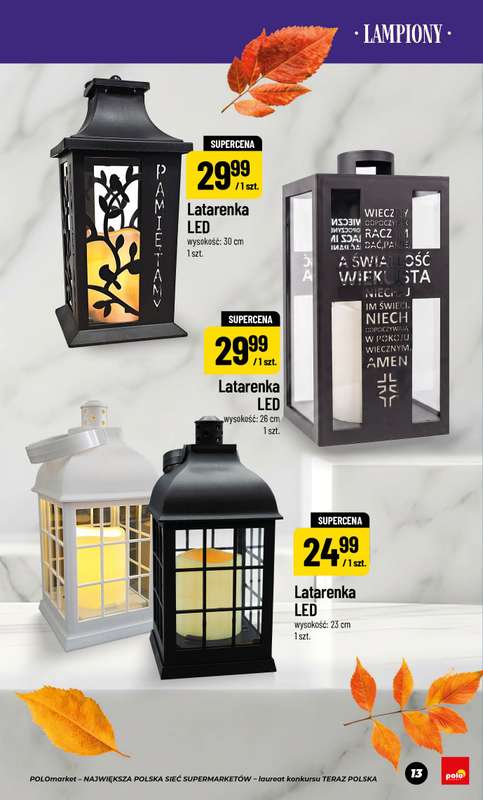 POLOmarket - gazetka promocyjna Katalog znicze od piątku 11.09 do czwartku 05.11 - strona 13