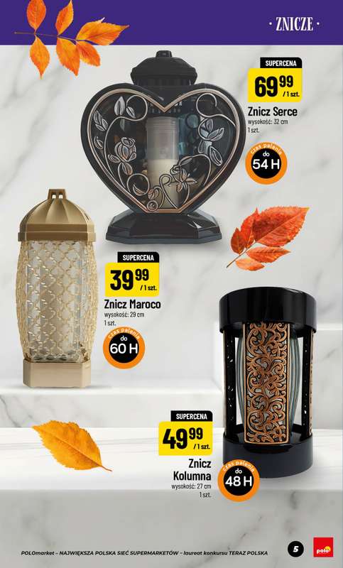 POLOmarket - gazetka promocyjna Katalog znicze od piątku 11.09 do czwartku 05.11 - strona 5