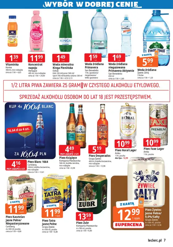 Leclerc - gazetka promocyjna Niskie ceny od piątku 11.09 do soboty 19.09 - strona 7