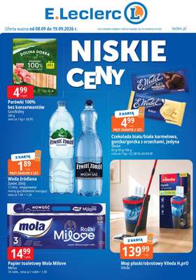 Leclerc - gazetka promocyjna Niskie ceny od piątku 11.09 do soboty 19.09