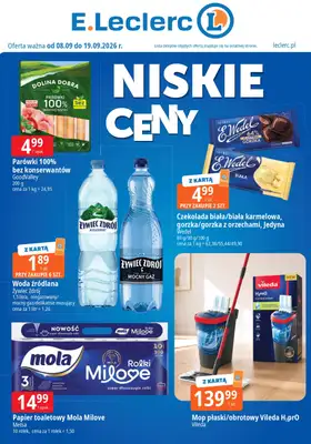 Leclerc - gazetka promocyjna Niskie ceny od piątku 11.09 do soboty 19.09