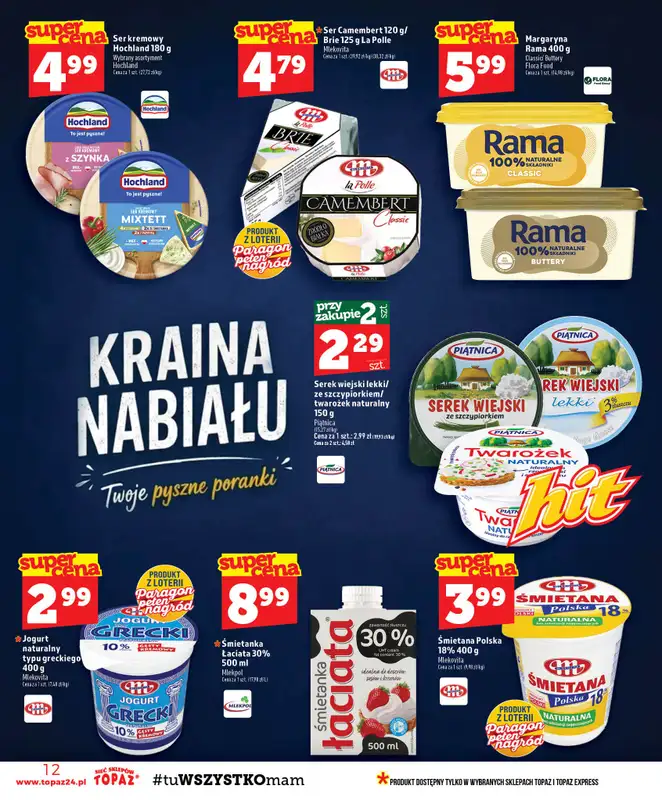 TOPAZ - gazetka promocyjna Gazetka od czwartku 17.09 do środy 23.09 - strona 12