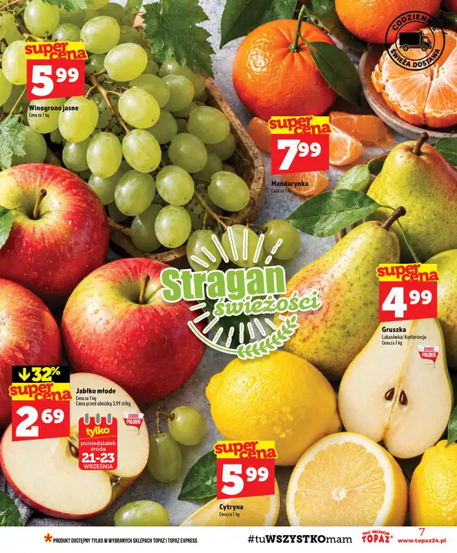 TOPAZ - gazetka promocyjna Gazetka od czwartku 17.09 do środy 23.09 - strona 7