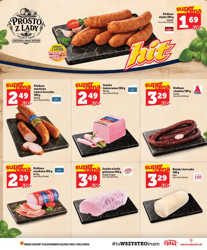 TOPAZ - gazetka promocyjna Gazetka od czwartku 17.09 do środy 23.09 - strona 9