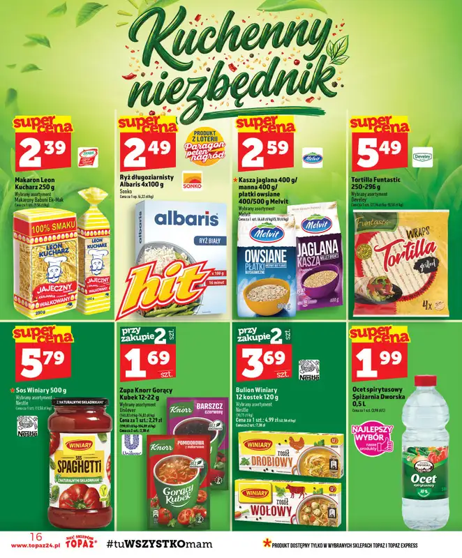 TOPAZ - gazetka promocyjna Gazetka od czwartku 17.09 do środy 23.09 - strona 16