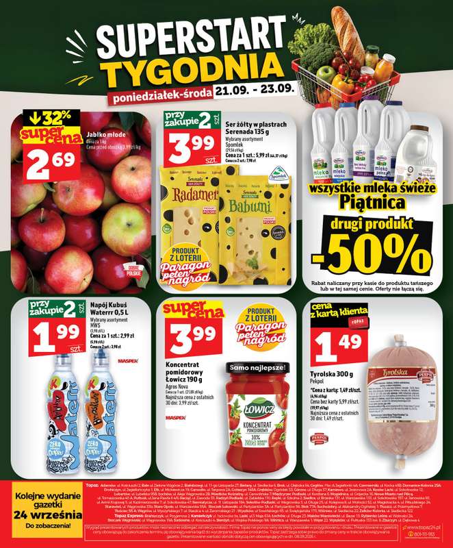 TOPAZ - gazetka promocyjna Gazetka od czwartku 17.09 do środy 23.09 - strona 46