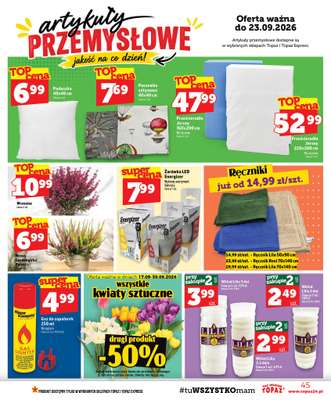 TOPAZ - gazetka promocyjna Gazetka od czwartku 17.09 do środy 23.09 - strona 45