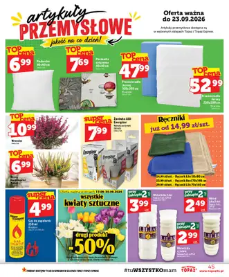TOPAZ - gazetka promocyjna Gazetka od czwartku 17.09 do środy 23.09 - strona 45