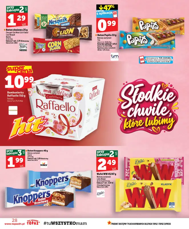TOPAZ - gazetka promocyjna Gazetka od czwartku 17.09 do środy 23.09 - strona 28