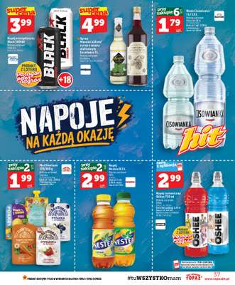TOPAZ - gazetka promocyjna Gazetka od czwartku 17.09 do środy 23.09 - strona 37