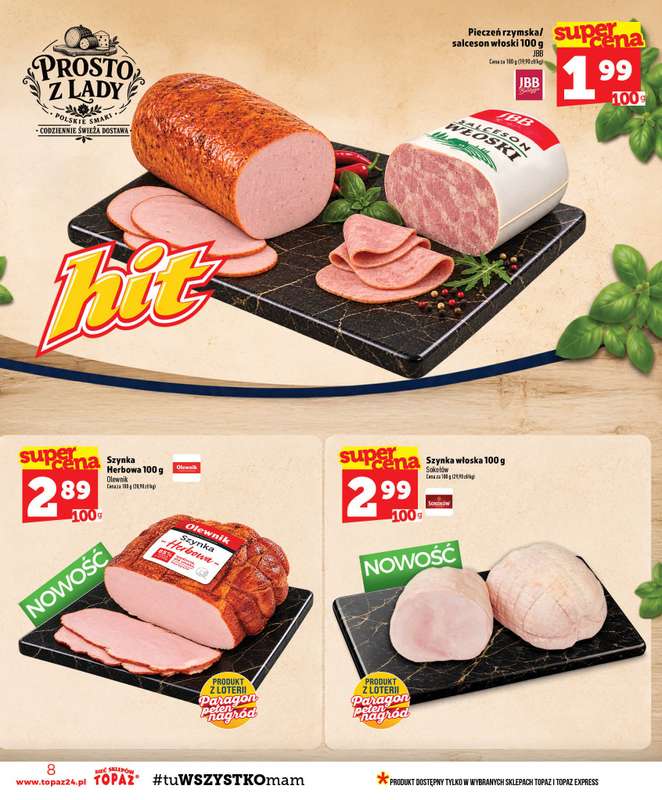 TOPAZ - gazetka promocyjna Gazetka od czwartku 17.09 do środy 23.09 - strona 8
