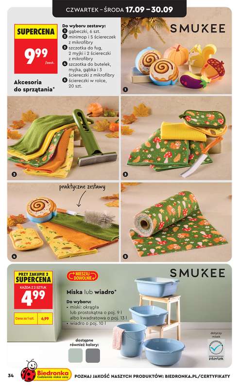 Biedronka - gazetka promocyjna Hity i inspiracje, od 12.09 od soboty 12.09 do środy 30.09 - strona 34